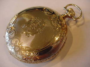 16s SPECTACULAR 14-KARAT SOLID GOLD POCKET WATCH CASE BEAUTIFUL NO Res!