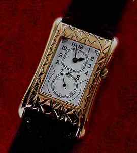 Watch Waterman's 1930s period vintage style Solid Rose Gold Hand Made Art Deco