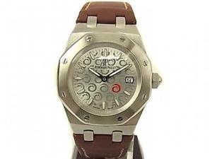 AUDEMARS PIGUET Royal Oak America's Cup Alinghi Quartz Watch 67610ST SS Leather
