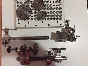 Torno de relojería Boley, con asesorios , platos ,carros