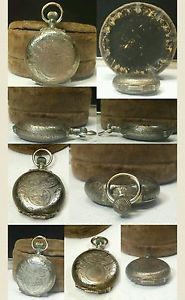 Signed 1888 RARE Elgin 14K Gold Pocket Watch 6s7j 95 Velvet Case 3317511/25306