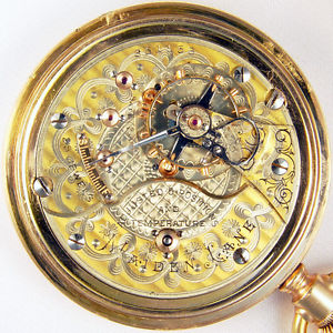 SETH THOMAS MAIDEN LANE 25 JEWEL BEAUTIFUL 2-TONE RAILROAD POCKET WATCH
