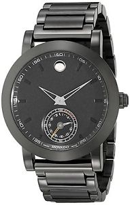 Movado Men's 0660002 Black Stainless Steel Smart Watch New