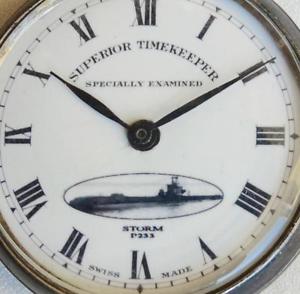 Important historic WW2 British Royal Navy Submarine Storm P 233 Captain's watch