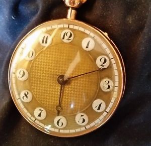 Solid 18k Gold Verge Fusee Quarter Repeating Pocket Watch, Ca. 1790-1800, Nice!