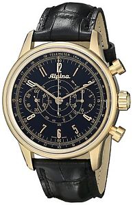Alpina Men's AL860B4H5 Analog Display Swiss Automatic Black Watch New