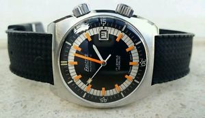 VINTAGE EXACTUS EPSA EXCALIBUR MASTER COMPRESSOR DIVER'S WATCH NOS-