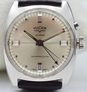 vulcain cricket Alarm 1960's Rare