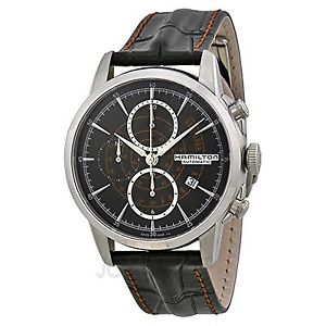Hamilton American Classic Black Dial Chronograph Mens Watch H40656731 New