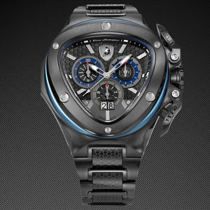 Brand new, Authentic TONINO LAMBORGHINI Men's Spyder 31015 Chrono Leather Watch