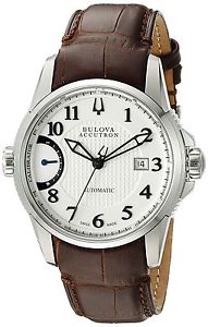 Bulova Men's 63B160 Calibrator Analog Display Swiss Automatic Brown Watch New