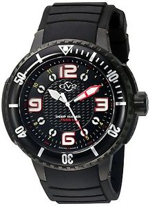 GV2 by Gevril Men's 8900 Termoclino Analog Display Quartz Black Watch New