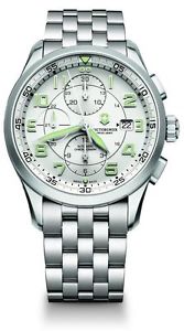 Victorinox Men's AirBoss Analog Display Swiss Automatic Silver Watch - 241621
