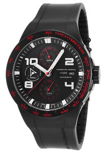 Porsche Design Men's 6340.43.43.1169 Flat Six Automatic Black Dial Watch