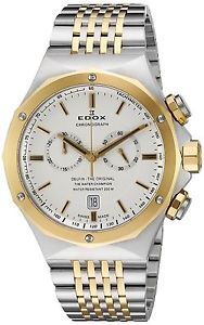 Edox Men's 10108 357J AID Delfin Analog Display Swiss Quartz Two Tone Watch New