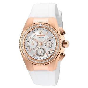 TECHNOMARINE WOMEN'S TECHNOMARINE SILICONE BAND STEEL CASE QUARTZ WATCH 115234