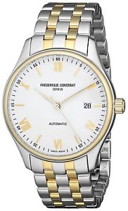 Frederique Constant Men's FC- 303WN5B3B 'Index' White Dial Two Tone Stain... New