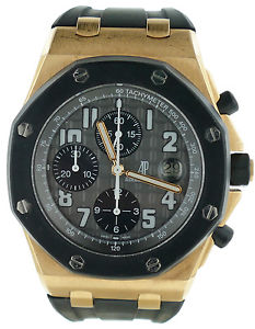 Mens Audemars Piguet Royal Oak Offshore 18K Rose Gold Watch 26178OK.OO.D002CA.01