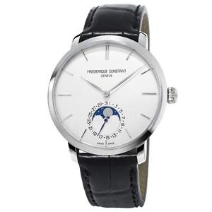 FREDERIQUE CONSTANT MEN'S MANUFACTURE SLIMLINE MOONPHASE 42MM WATCH 705S4S6