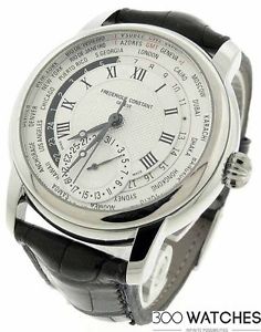 Frederique Constant FC-718MC4H6 Worldtimer Stainless Steel Automatic Watch