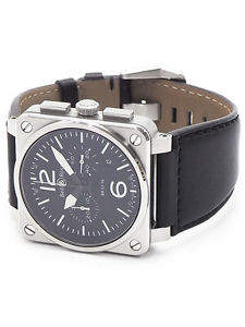 Bell & Ross BR03-94 Heritage Avation Automatic Chronograph Watch w/Warranty