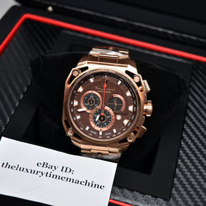Brand new, Authentic TONINO LAMBORGHINI Men's 4S Rose Steel Chronograph Watch