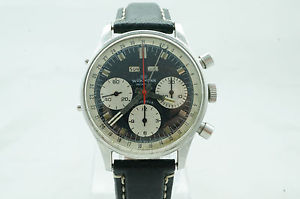 Vintage Wakmann Panda DIal Triple Date Chronograph 71.1309.70 Valjoux 730