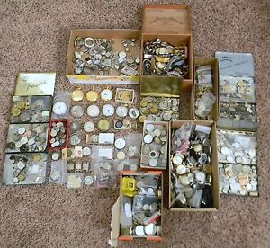 Vintage Antique Large Lot Movements Watches Watchman dream Collection