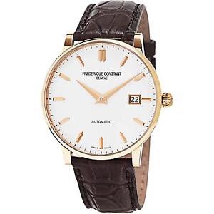 FREDERIQUE CONSTANT MEN'S SLIM LINE 40MM BROWN AUTOMATIC WATCH FC-316V5B9