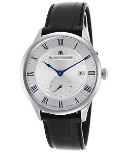 Maurice Lacroix MP6907-SS001-110 Men's Masterpiece Auto Black Leather