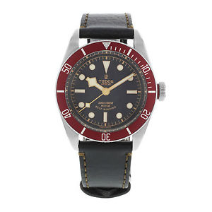AUCTION Tudor Heritage 79220R-BKLS Black Bay Burgundy Bezel Steel Automatic Men'