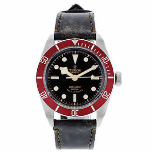 Tudor Heritage 79220R-BKLS Noir Bay Bordeaux Chaton Acier Automa