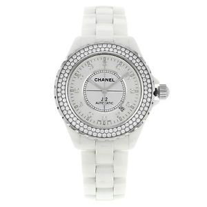 AUCTION Chanel J12 H2013 42 Ceramic Steel & Diamonds Automatic Ladies Watch