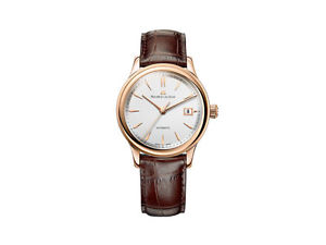 Maurice Lacroix Les Classiques Date Automatic Watch, 18Kt Rose gold, Silver
