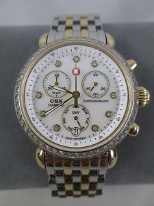 NEW Michele CSX 36 Signature Two Tone Diamond Watch MW03M01C5046 Refurbished