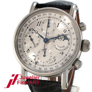 Chronoswiss - Lunar Chronograph - Ref. CH7523 - Ø 38mm - Automatik - Stahl - 77g