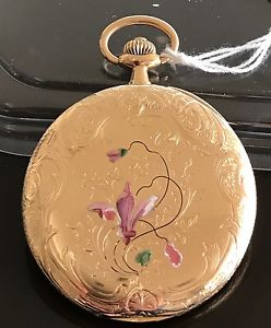 A beautiful Solid Gold and Enamel Pocket Watch