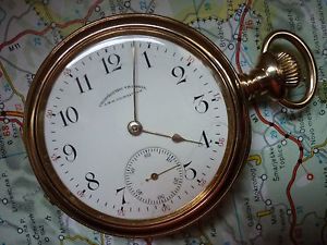 waltham chronometro victoria 14kt reversible case