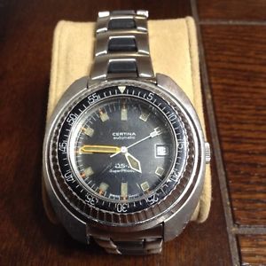 Vintage Cirtina Super PH DS-2 1000m 1969-70 Divers Watch
