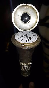 UNIQUE RUSSIAN FUSEE WATCH SOLID SILVER 84 WALKING STICK CANE