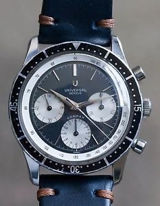 Vintage VTG Universal Geneve Compax Chronograph Wristwatch Valjoux 72 SUPER RARE