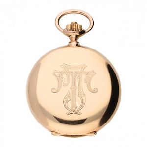 Union Glashütte Savonette Montre De Poche Or Rouge 585/000