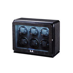 Volta Roadster Collection Volta Lockable Microfiber Suede-Lined LED-Lit 6-Watch