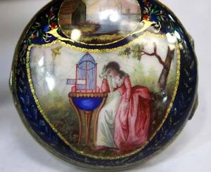 Rare Antique Enamel and Gold 