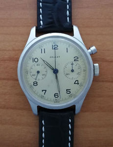 Vintage Gallet RCAF Monopusher Chrono Royal Canadian Air Force Mint Serviced
