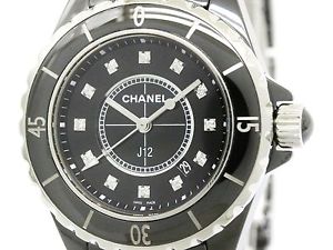 Polished CHANEL J12 Diamond Ceramic Quartz Ladies Watch H1625 (BF107857)