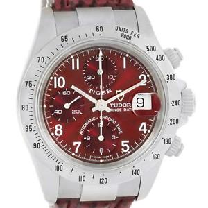 Tudor Tiger Woods Chronograph White Dial Steel Mens Watch 79280