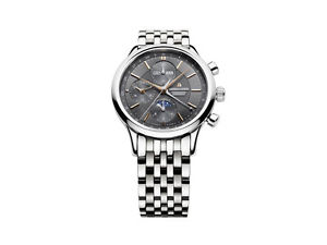 Maurice Lacroix Les Classiques Chronographe Phases de Lune Automatic Watch, Grey
