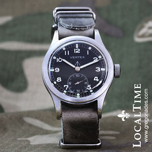 1940's VERTEX Swiss Dirty Dozen WWW MOD WW2 Vintage Military Watch Revue Cal. 59