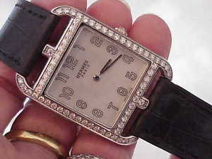 HERMES CAPE COD CC2 . 730 LADIES DIAMOND WATCH 40 MM ALL ORIGINAL WATCH